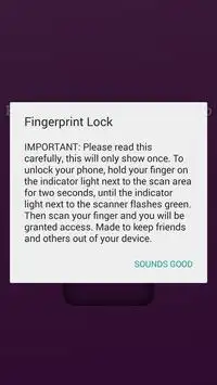 Fingerprint Lockscreen Prank Screen Shot 1
