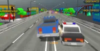 Blocky Cars Rush Drive Screen Shot 0