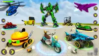 ヘリロボットカーゲーム：ロボットゲーム Screen Shot 4
