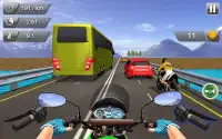 पागल मोटो बाइक सवार - भारी ट्रैफिक बाइक रेसिंग Screen Shot 8