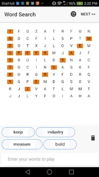 Word Search Offline Game Screen Shot 0