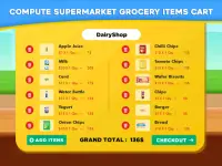 Grocery Supermarket Shopping- Cash Register Games Screen Shot 5