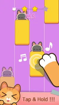 Piano Cat Tiles - Design de chambre Screen Shot 0