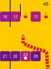 Snake vs Numbers Block Wall - quick slither arrow Screen Shot 7