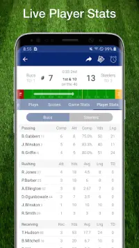 Football NFL Live Scores, Stats, & Schedules 2020 Screen Shot 2