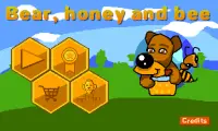 Bear, honey and bee Screen Shot 0