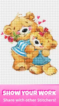Cross Stitch Gold: Color By Number, Sewing pattern Screen Shot 7