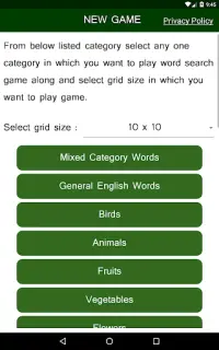 Word Search - English Word Search Puzzle Game Screen Shot 5