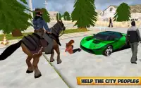 City Horse Police Simulation Crime Chase game free Screen Shot 5