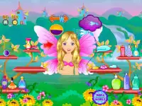 妖精入浴の女の子のゲーム Screen Shot 1