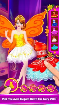 Fairy Doll - Fashion Salon Makeup Dress up Game Screen Shot 11