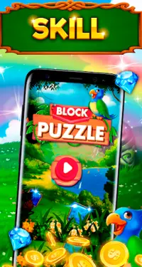 Jungle puzzle blocks — brain teaser for everyone. Screen Shot 2