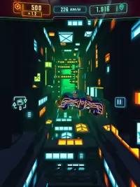 Neon Flytron: Cyberpunk Racer Screen Shot 13