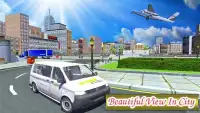 Drive City van Simulator 3D : tourist transport Screen Shot 2