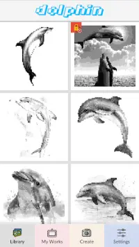 Dolphin - Pixel Art Screen Shot 2