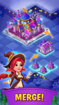 Merge Witches-Match Puzzles Screen Shot 0