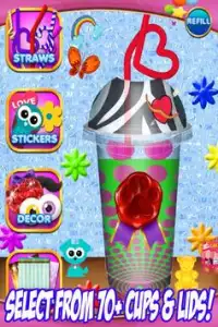 Icy Slushy Maker Frozen Ice Dessert Make Cook Game Screen Shot 3