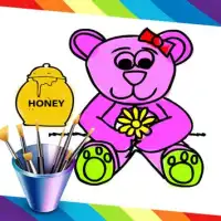 Coloring Games - Teddybear Screen Shot 3