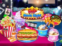 VIP Movie Night Food Party: prepara deliziosi cibi Screen Shot 0