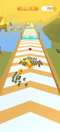 Bee Run 3D – Fun Running Swarm Race Games Screen Shot 1