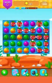 🍉 Desert Juice Match 3 Fruit Candy Puzzle 2018 🍉 Screen Shot 5