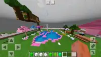 Pink House Minecraft for Girls Princess Games Screen Shot 0