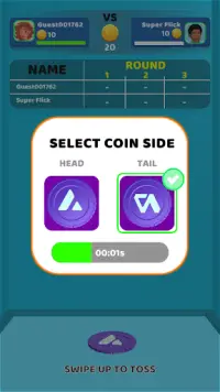 Coin Toss 3D Multiplayer Screen Shot 2