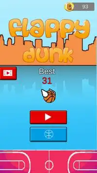 Flappy Dunk Ball Screen Shot 0