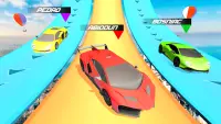 कार गेम्स - मेगा रैंप कार स्टंट और रेसिंग Screen Shot 4