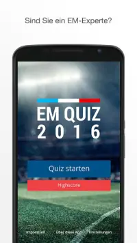 EM Quiz 2016 Screen Shot 0