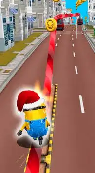 Subway Mini-on's Runner: 3D Banana Rush Game Screen Shot 2
