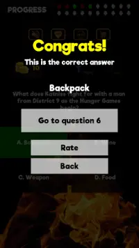 Quiz for Hunger Games Screen Shot 3