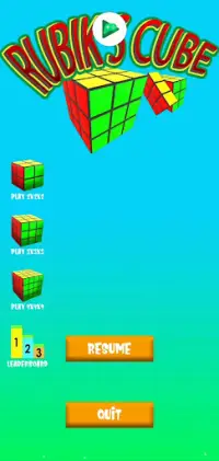 Rubik's Cube 3D Screen Shot 0