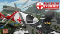 हेलीकाप्टर एम्बुलेंस 3 डी सिटी सिम्युलेटर Screen Shot 2