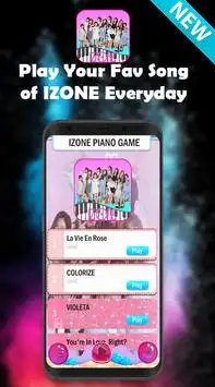 IZONE Piano Game : VIOLETA Screen Shot 1