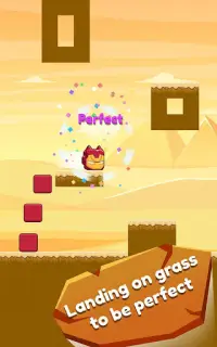 Cat Jumping: Kitten Up, Square Cat Run, Kitten Run Screen Shot 0