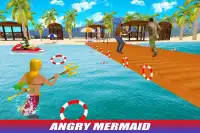 Angry Mermaid Attack Ocean Simulator Screen Shot 4