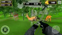 鹿のシューティングゲーム：動物の狙撃シューティング Screen Shot 3