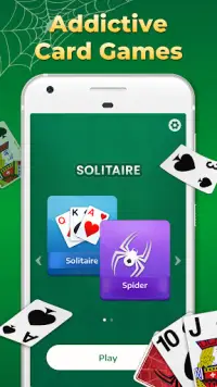 Spider Solitaire Classic Games Screen Shot 2