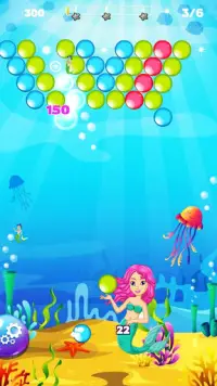 Bubble Shooter : Mermaid Bubble Screen Shot 1