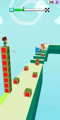 Block Surfer 3D: Stack Cube Surfer - Leuk Run-spel Screen Shot 2
