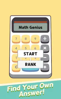 Reverse Calculator - Math Genius Game Screen Shot 0