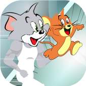 The amazing Tom runner adventure with Jerry