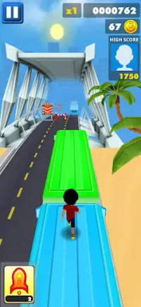 Shiva Subway Street Run 3D Screen Shot 0