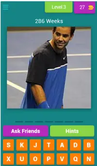 Tennis / Quiz Numéro 1 mondial Screen Shot 3