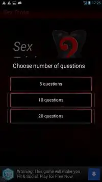 Sex Trivia Screen Shot 1