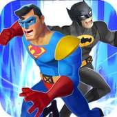 Superheld-Mann-Fighting: Stadt-Verbrechen-Kampf