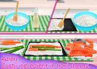 Tasty Sushi Recipe Master -Cooking at Home Kitchen Screen Shot 4