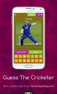 Cricketer Quiz Game Screen Shot 2