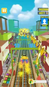 Banana Rush Subway Runner Dash Screen Shot 2